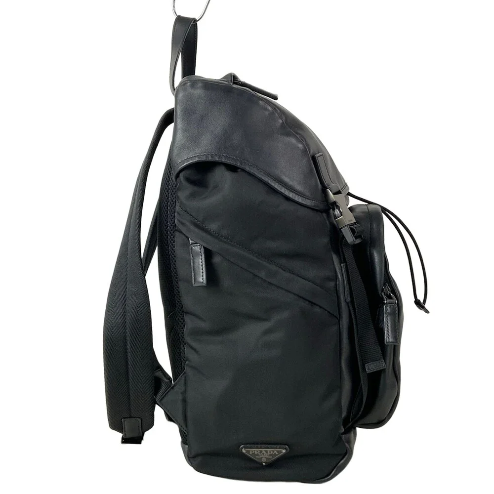 Prada Backpack Leather Nylon